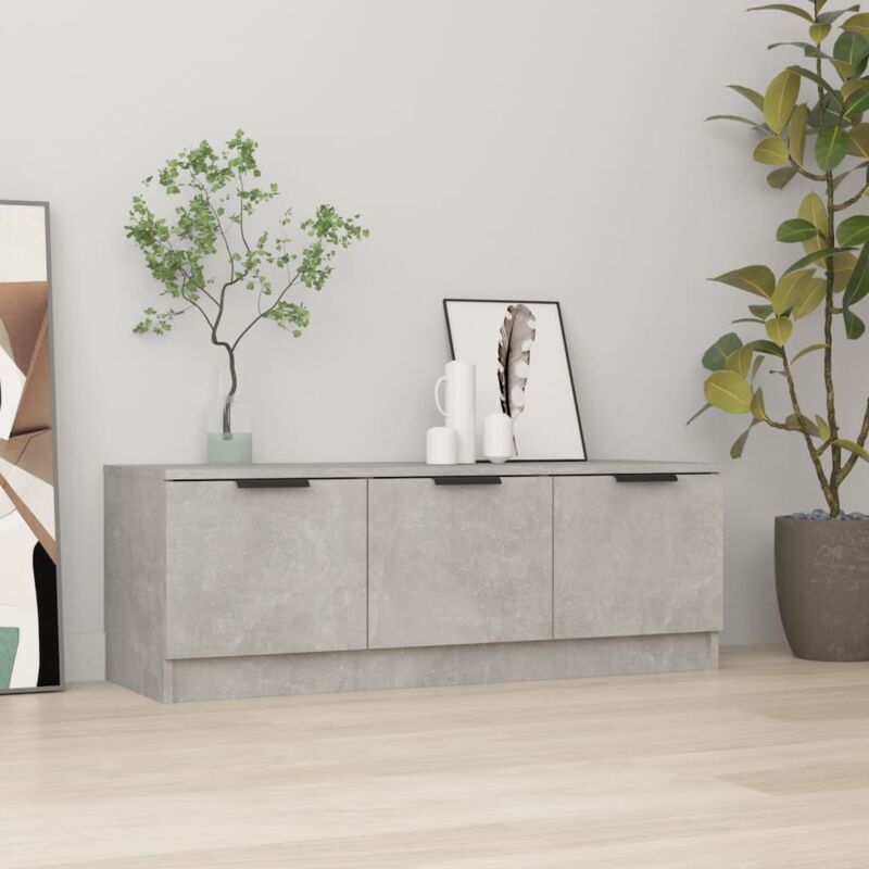 foto del prodotto mobile porta tv grigio cemento 102x35x36,5 cm legno multistrato vidaxl