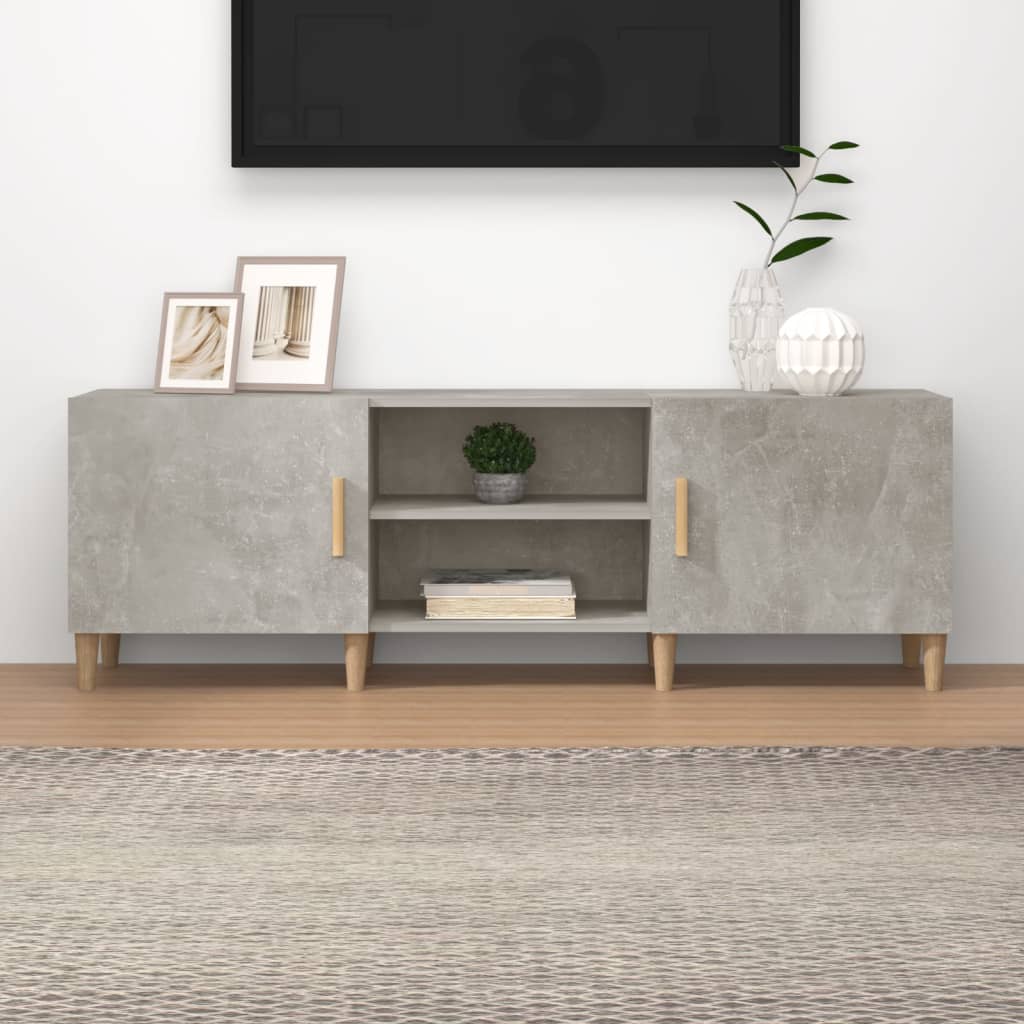 foto del prodotto mobile porta tv grigio cemento 150x30x50cm in legno multistrato cod mxl 8052
