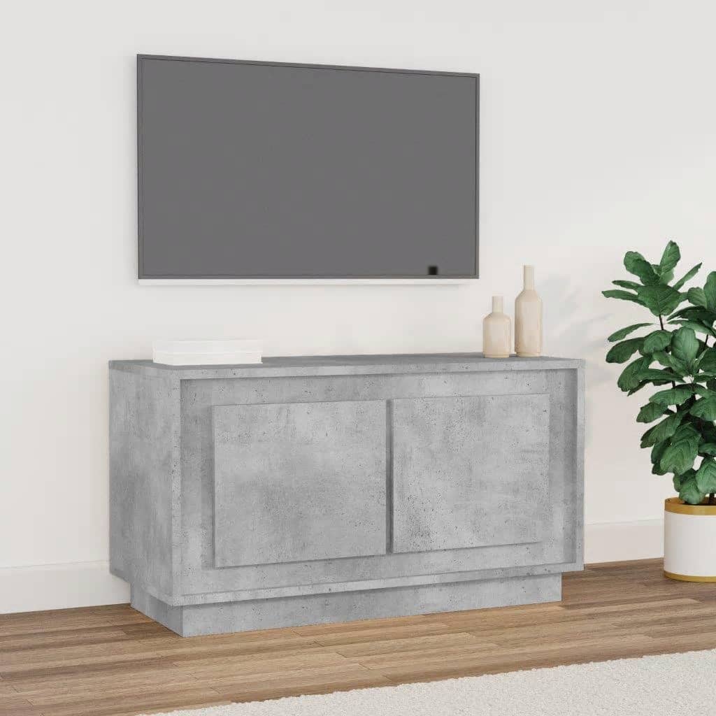 foto del prodotto mobile porta tv grigio cemento 80x35x45 cm in legno multistratocod mxl 127168