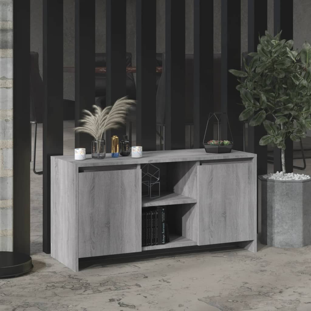 foto del prodotto mobile porta tv grigio sonoma 102x37,5x52,5 cm in truciolato cod mxl 13995