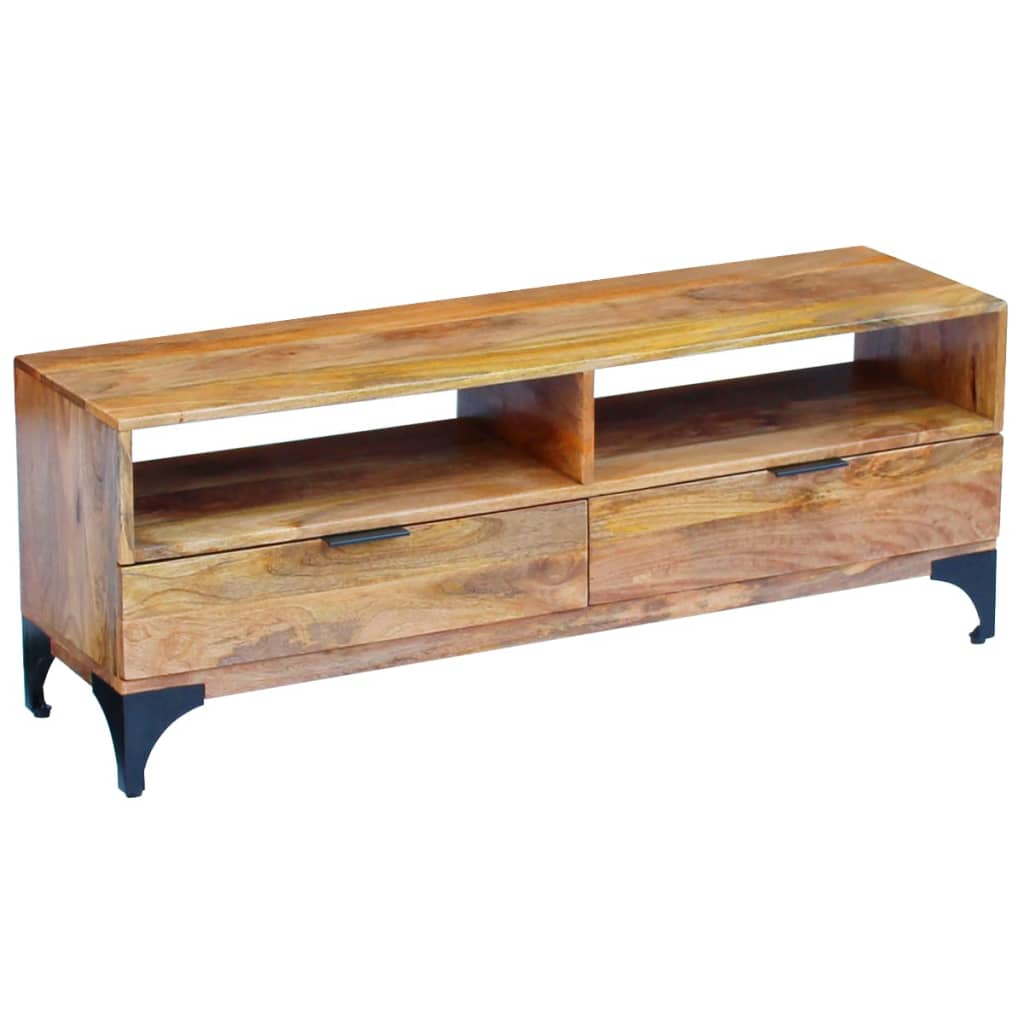 foto del prodotto mobile porta tv in legno di mango 120x35x45 cm cod mxl 24174