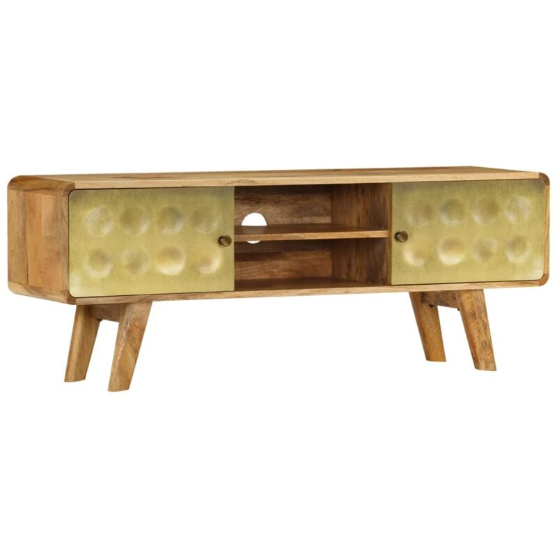 foto del prodotto mobile porta tv in legno massello di mango 120x30x45 cm vidaxl