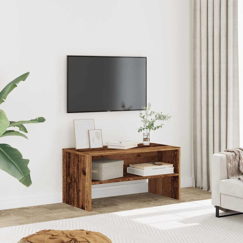 foto del prodotto mobile porta tv legno antico 80x40x40 cm in legno multistrato vidaxl