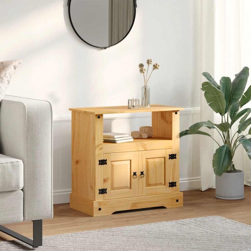 foto del prodotto mobile porta tv legno pino messicano corona range 80x43x78 cm vidaxl