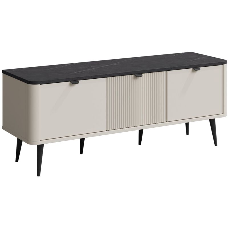 foto del prodotto mobile porta tv lufela 113, cachemire marmo grigio, il numero di porte 0, numero di cassetti 0, 130x52x40cm