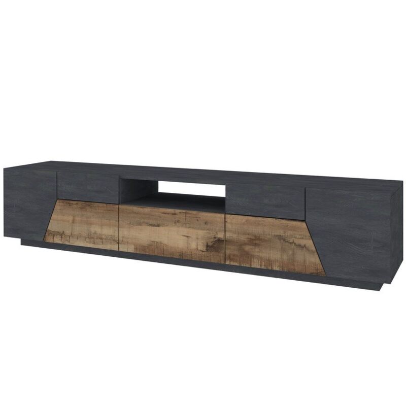 foto del prodotto mobile porta tv moderno 220,1x43x46cm nebula colore report acero pereira