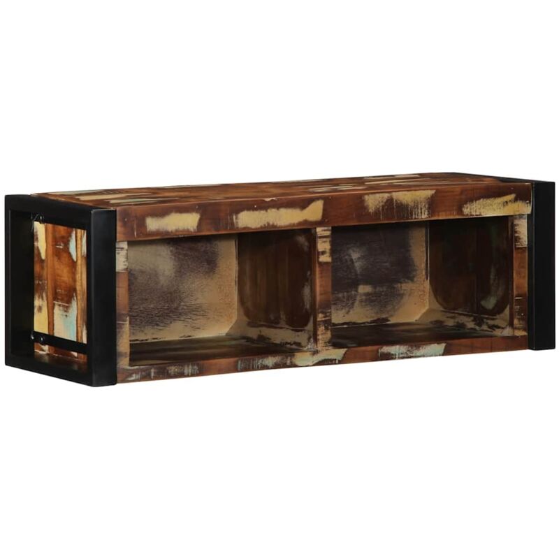 foto del prodotto mobile porta tv multicolore 80x30x25 cm legno massello recupero vidaxl