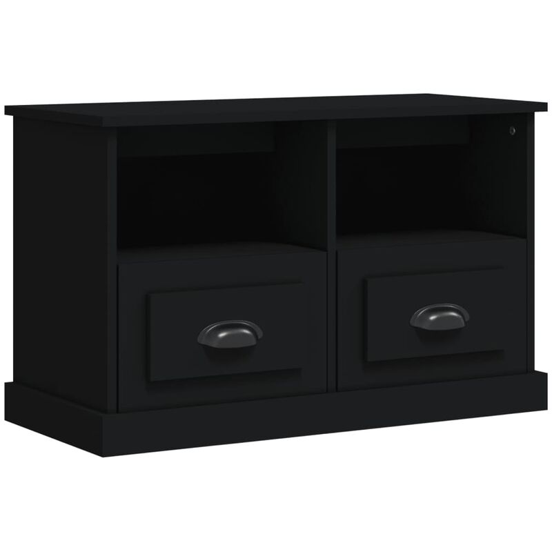 foto del prodotto mobile porta tv nero 80x35x50 cm in legno multistrato vidaxl