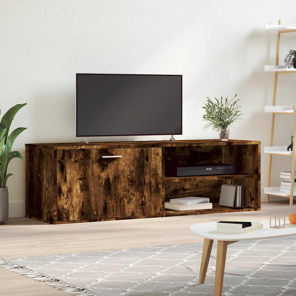 foto del prodotto mobile porta tv rovere fumo 120x34x37 cm legno multistratocod mxl 89182
