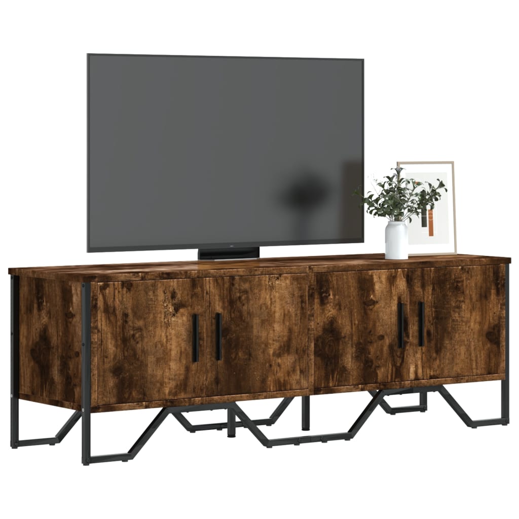 foto del prodotto mobile porta tv rovere fumo 122x34x41 cm in legno multistrato