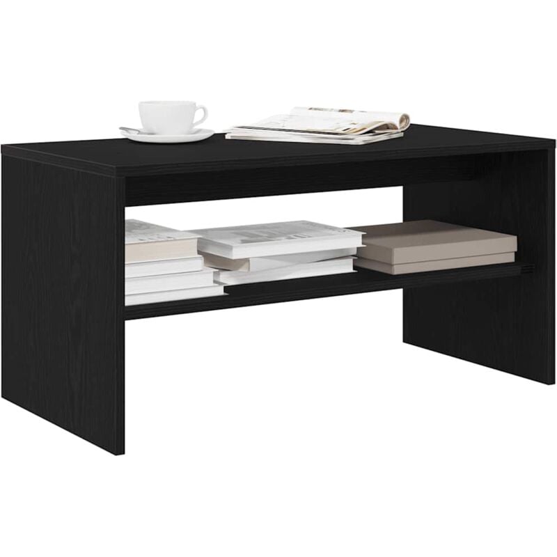 foto del prodotto mobile porta tv rovere nero 80x40x40 cm in legno multistrato vidaxl