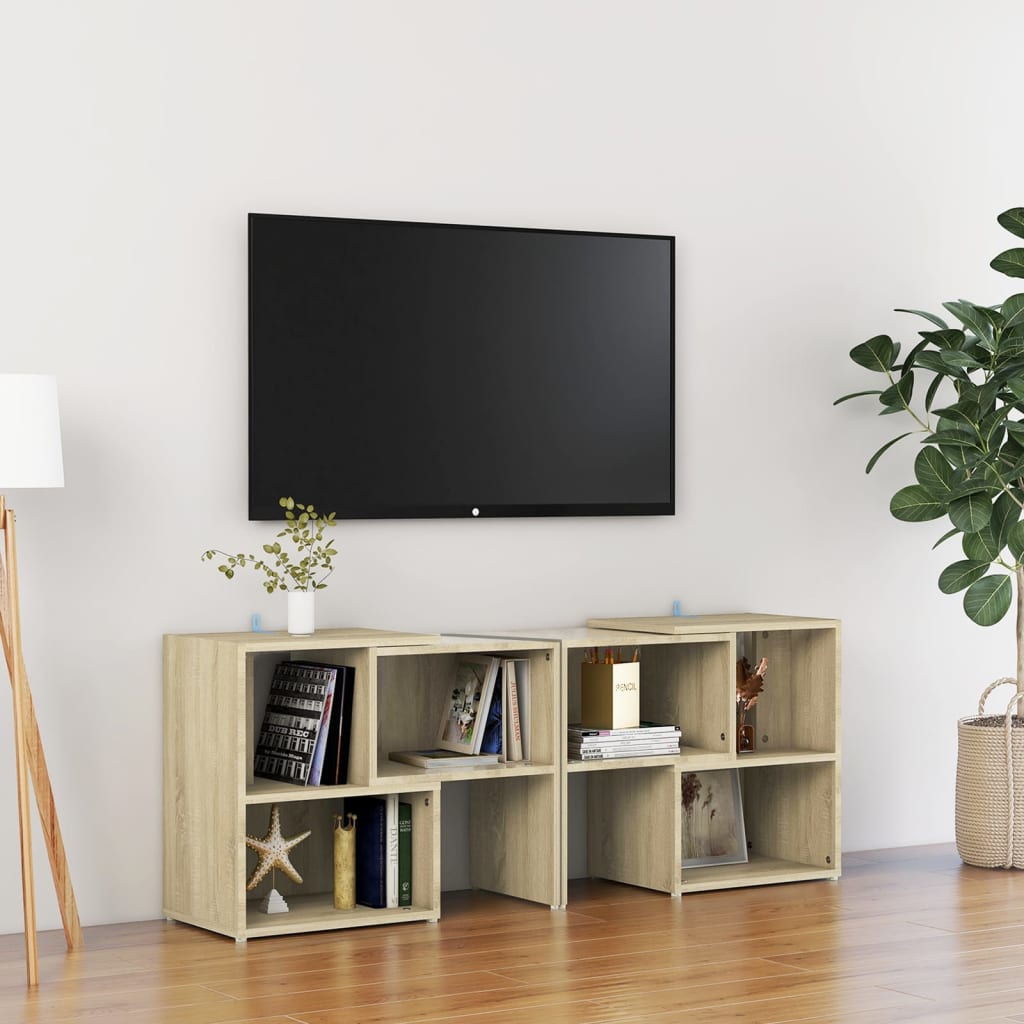foto del prodotto mobile porta tv rovere sonoma 104x30x52 cm in truciolato cod mxl 13691
