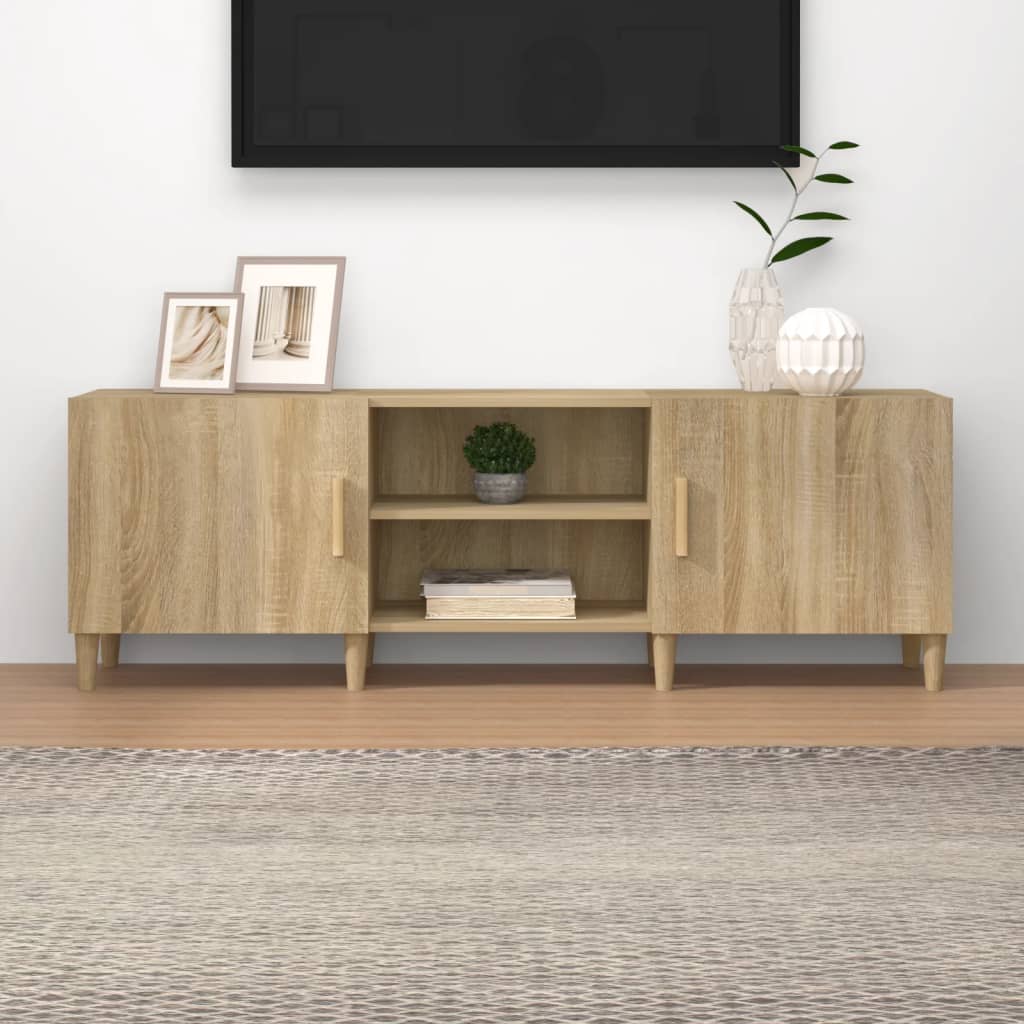 foto del prodotto mobile porta tv rovere sonoma 150x30x50 cm legno multistrato cod mxl 6658