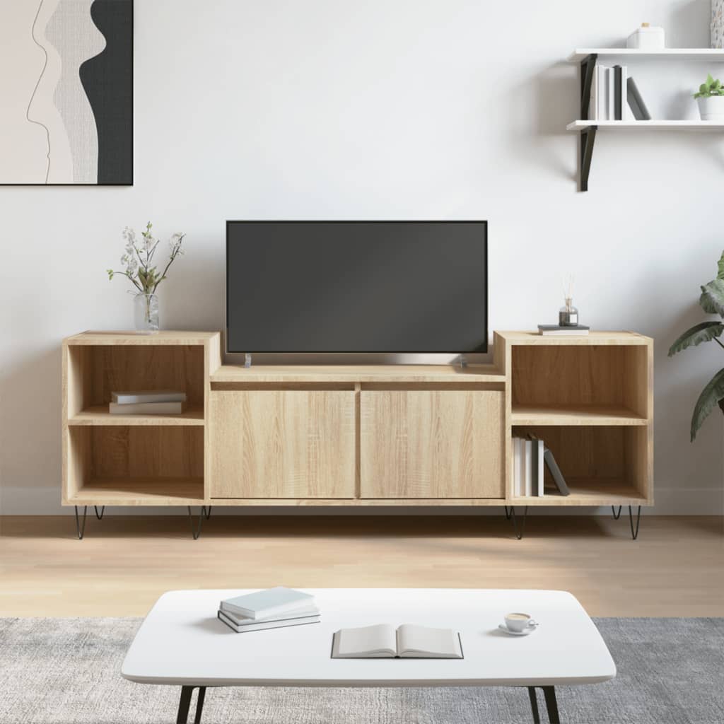 foto del prodotto mobile porta tv rovere sonoma 160x35x55 cm legno multistratocod mxl 126714
