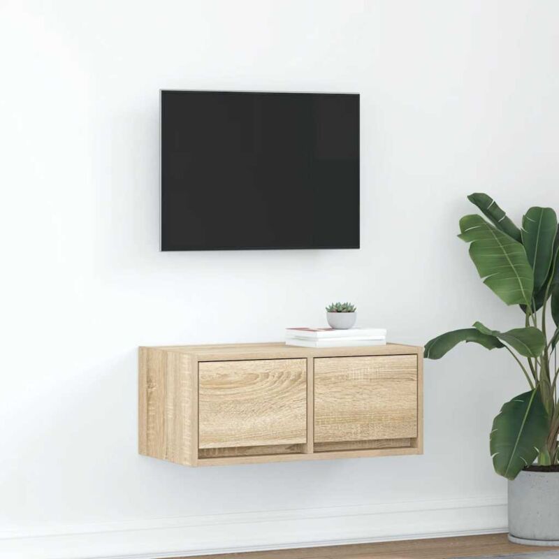 foto del prodotto mobile porta tv rovere sonoma 60x31x25,5 cm legno multistrato