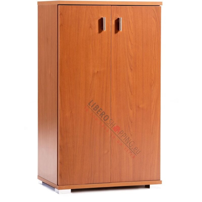foto del prodotto mobile scarpiera in legno a due ante 53x91h cm ciliegio