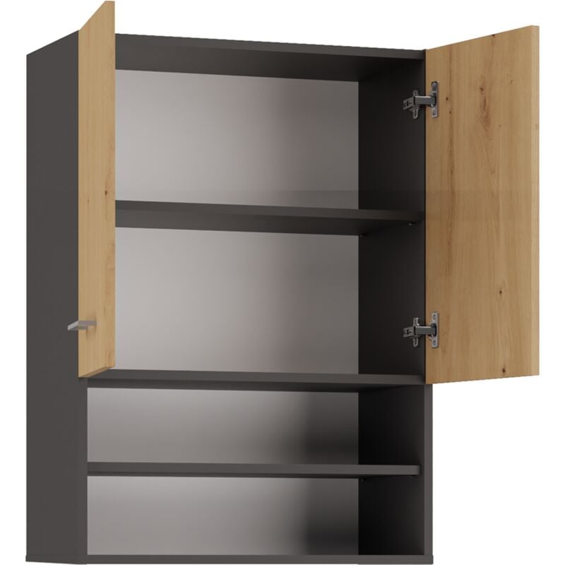 foto del prodotto mobile sopra lavatrice pola mini dk antracite rovere artigianale