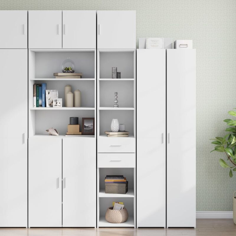 foto del prodotto mobile sottile bianco 40x42,5x225 cm in truciolato vidaxl