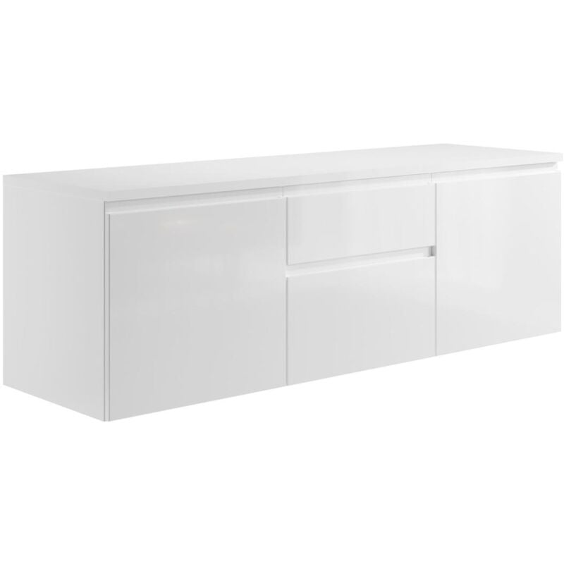 foto del prodotto mobile sotto lavabo sospeso 150 cm bianco jimena ii