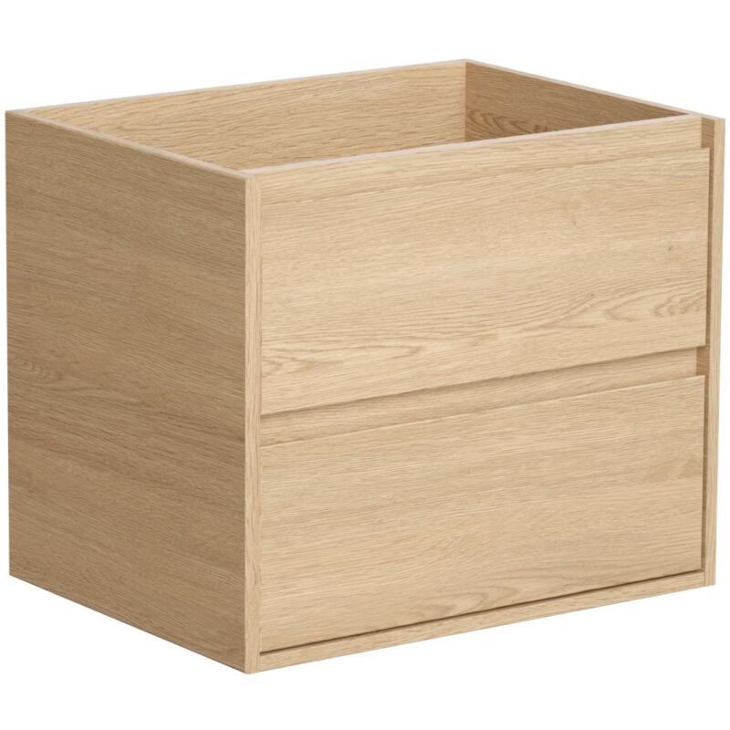 foto del prodotto mobile sotto lavabo sospeso 60 cm placcatura rovere milipam