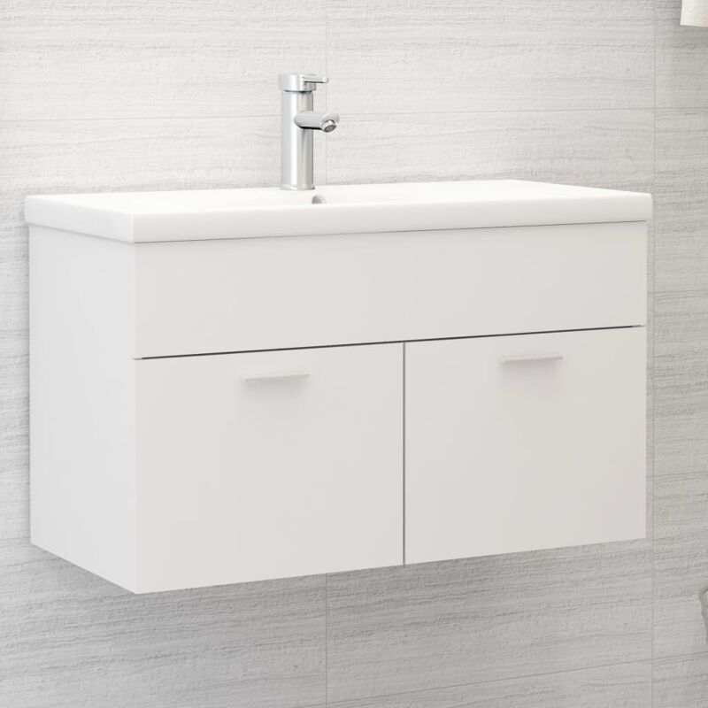 foto del prodotto mobile sottolavabo bianco 80x38,5x46 cm in legno multistrato vidaxl