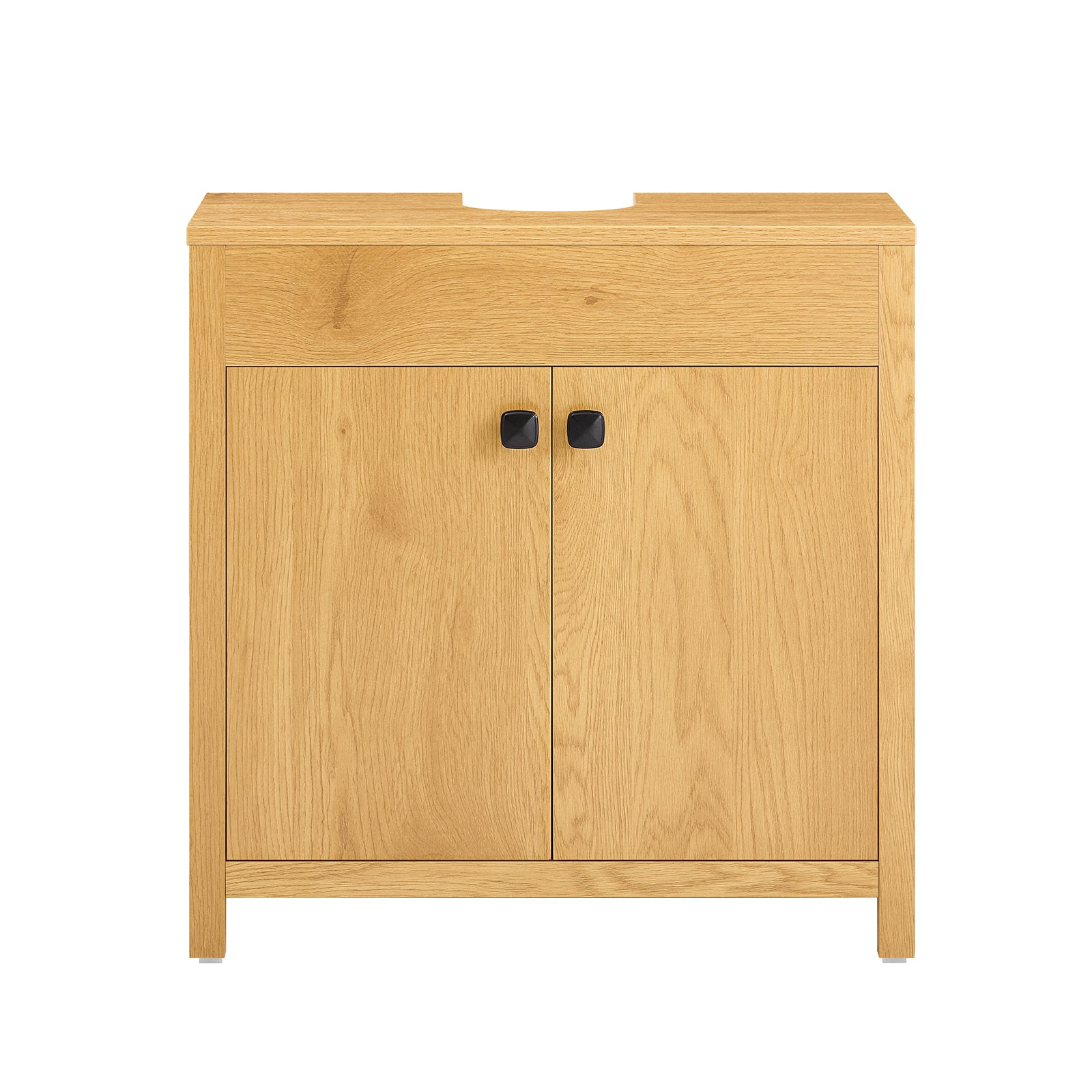 foto del prodotto mobile sottolavabo con 2 ante mobile bagno mobiletto per lavandino senza lavandino 60x35x60cm bzr98 sn naturale chiaro