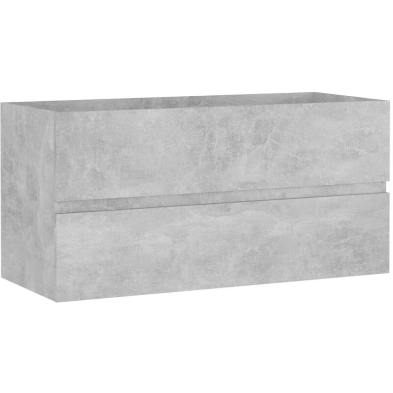 foto del prodotto mobile sottolavabo grigio cemento 90x38,5x45 cm in truciolato