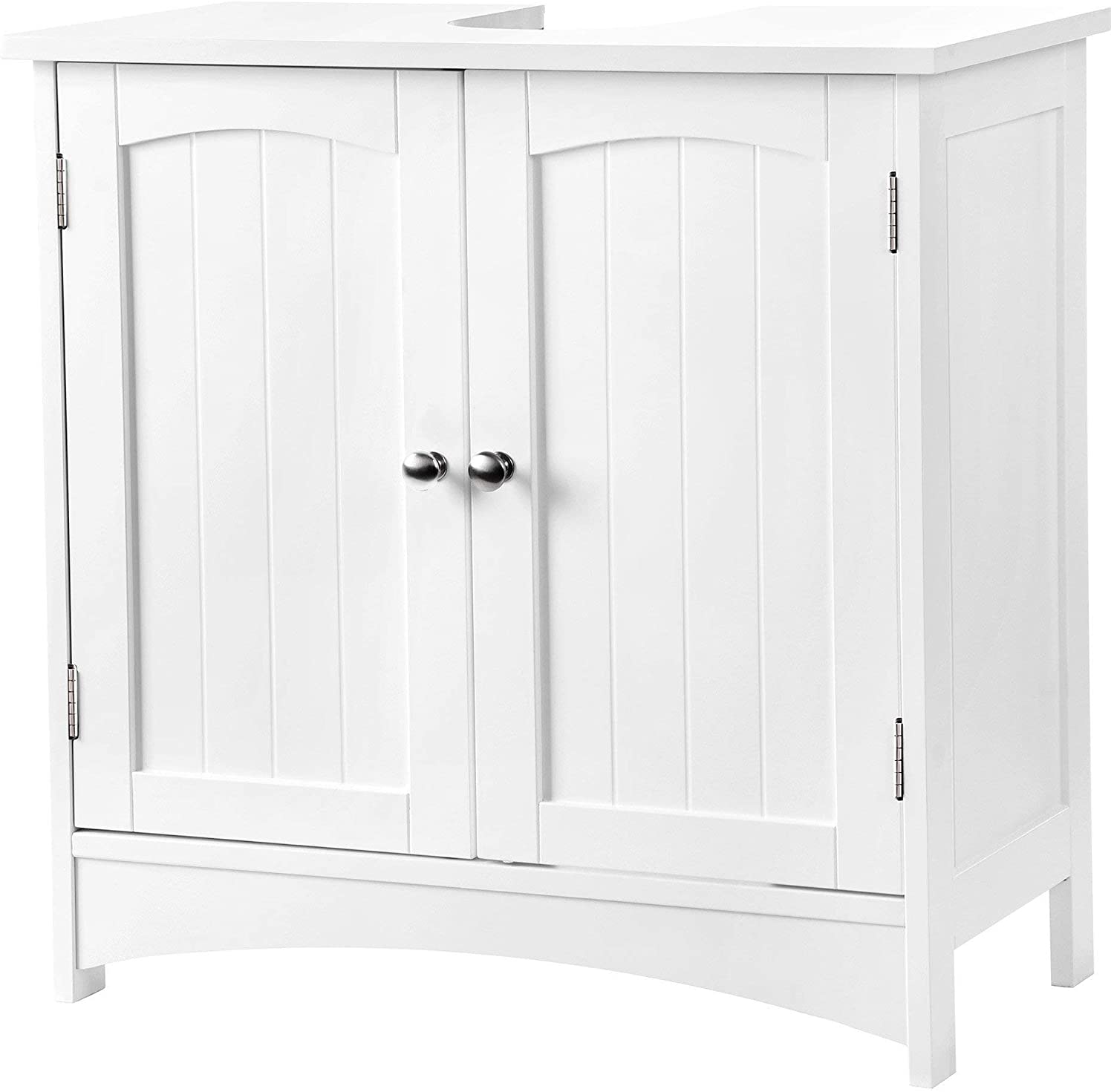 foto del prodotto mobile sottolavabo mobile contenitore sottolavabo 2 ante battenti 2 vani 1 divisorio antiumidit amovibile 60 x 30 x 60 cm bianco 12 0000680