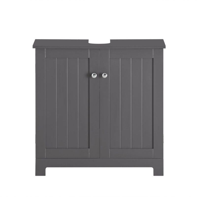 foto del prodotto mobile sottolavabo per bagno con 2 ante mobili bagno l60p30a60 cm grigio bzr18 dg sobuy