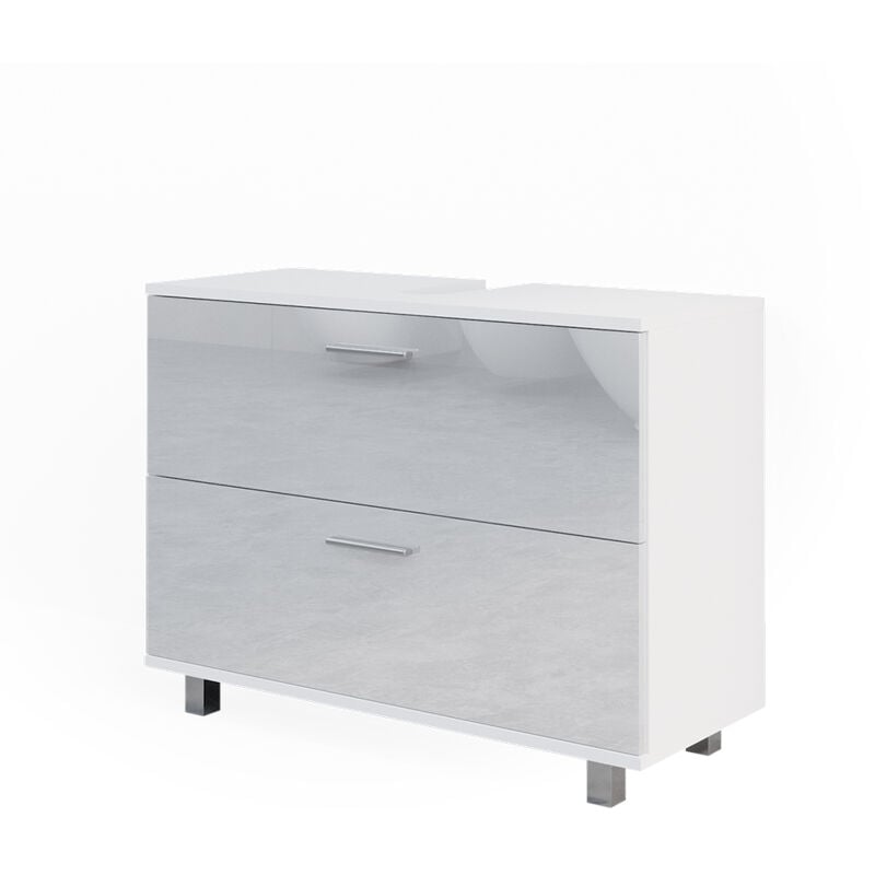 foto del prodotto mobile sottolavabo per bagno ilias, bianco lucido, 80 x 60.8 cm vicco