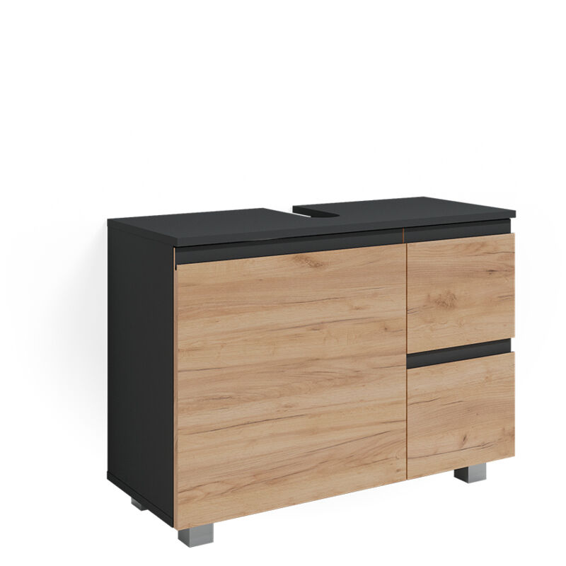 foto del prodotto mobile sottolavabo per bagno j shape, sonoma, 80 x 60.8 cm vicco