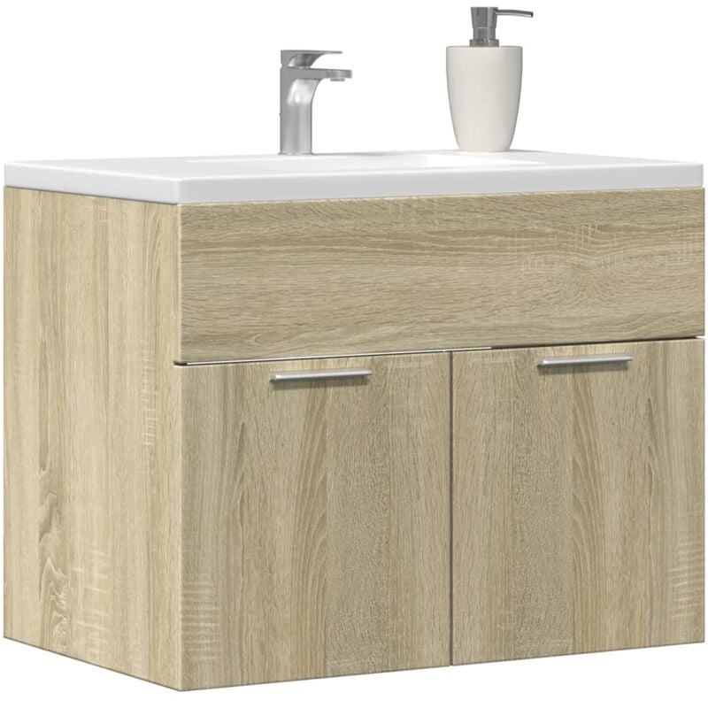 foto del prodotto mobile sottolavabo rovere sonoma 60x38,5x46cm legno multistrato vidaxl