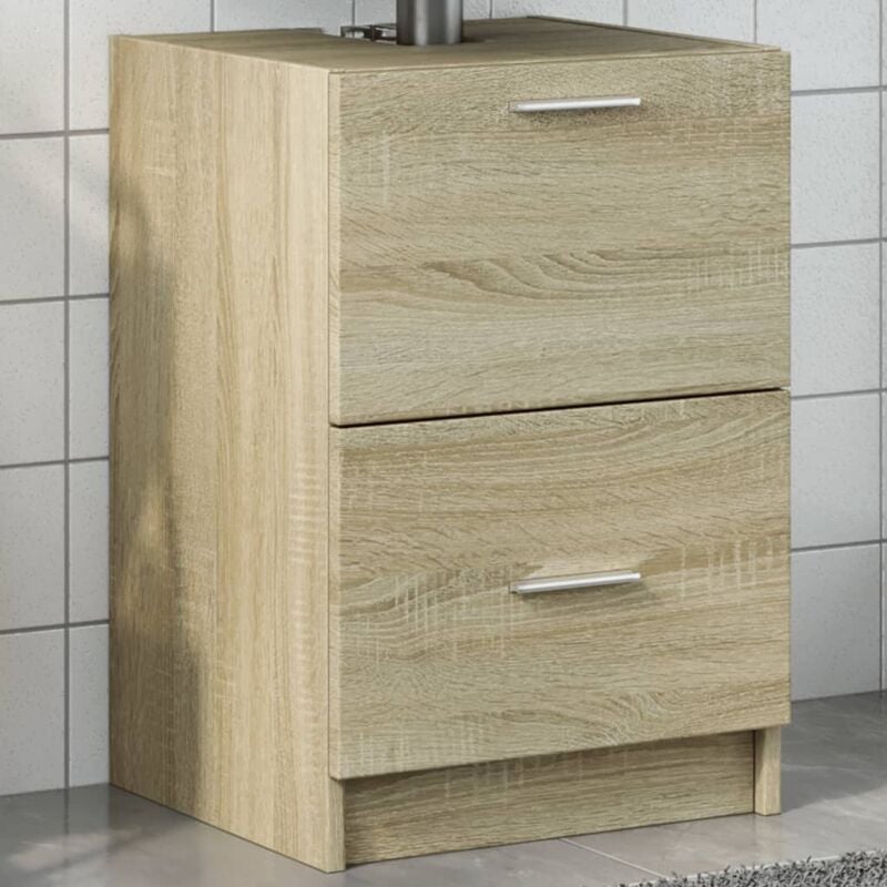 foto del prodotto mobile sottolavabo rovere sonoma 63x30x54 cm in truciolare vidaxl