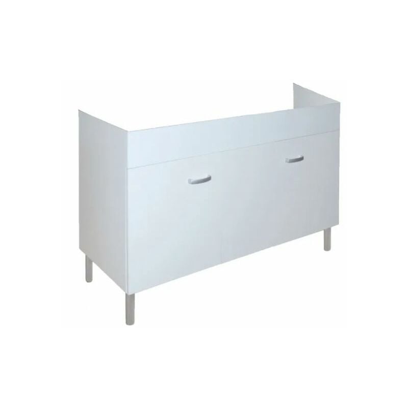 foto del prodotto mobile sottolavello cucina in legno nobilitato bianco per lavelli in porcellana dimensioni cm lxhxp 80x66x45