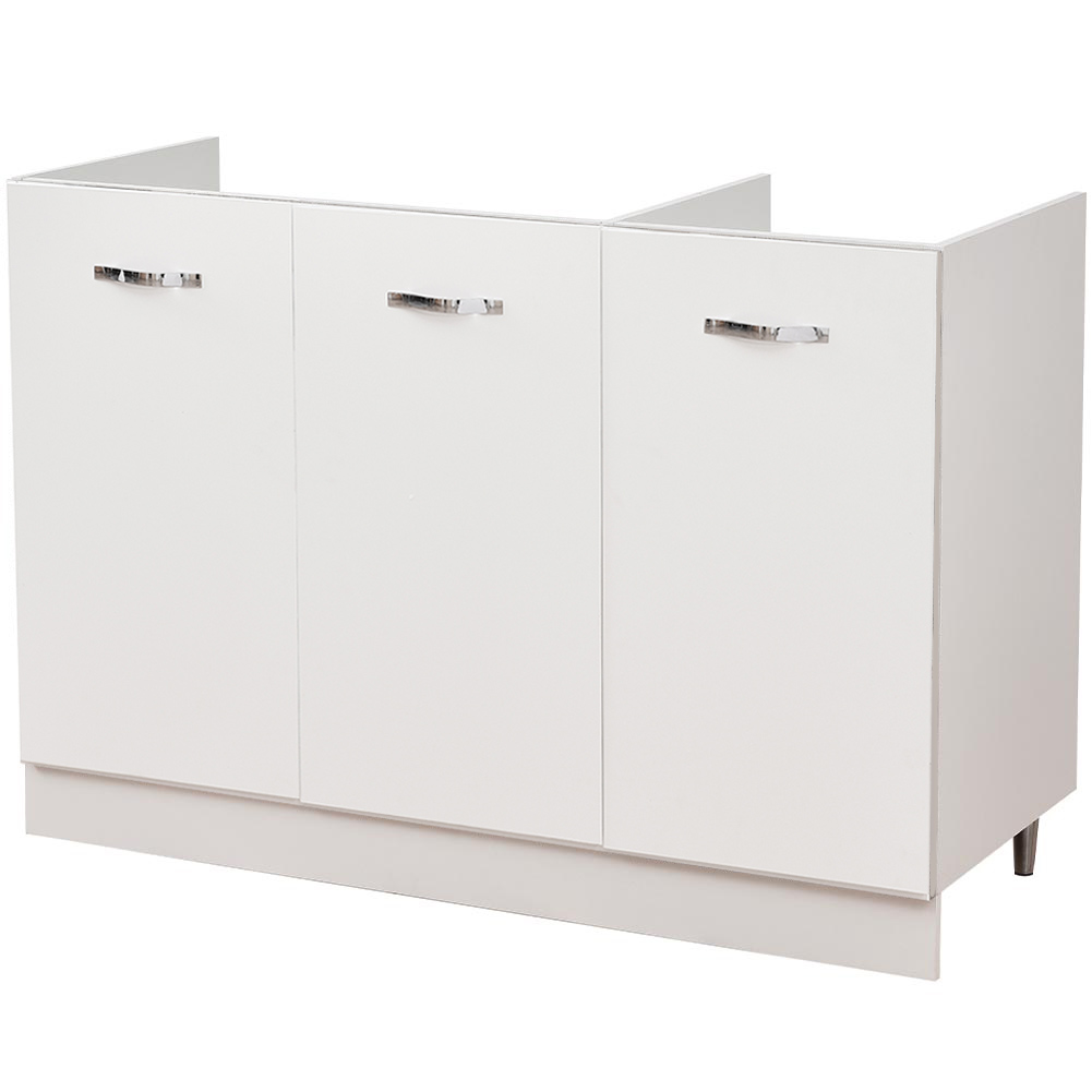 foto del prodotto mobile sottolavello per cucina componibile mobiletto colore bianco 3 ante