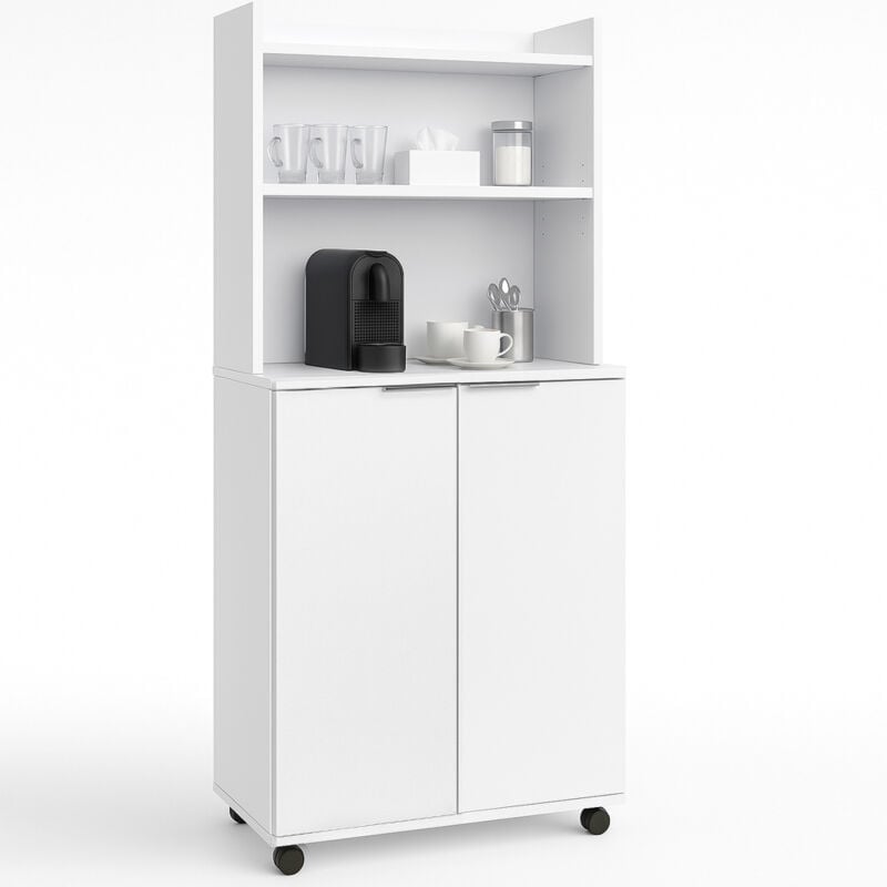 foto del prodotto mobile stazione coffee angolo bar snack da ufficio credenza multiuso per caff 