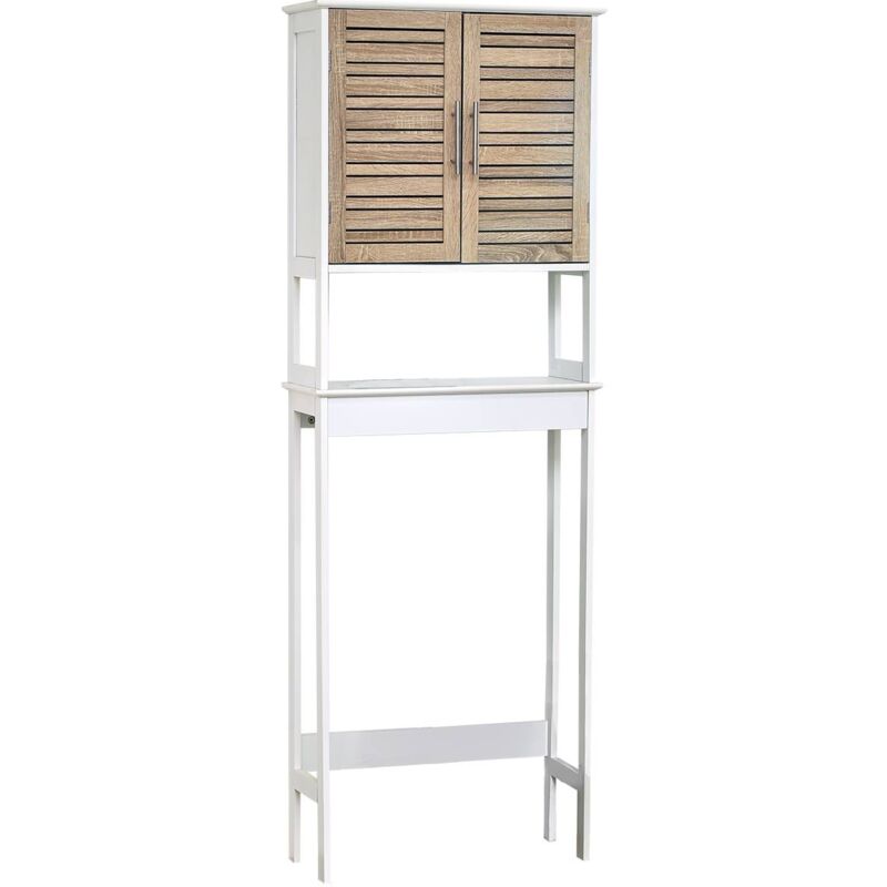 foto del prodotto mobile top per wc a 2 ante in mdf e ripiano in mdf - stoccolma tendance