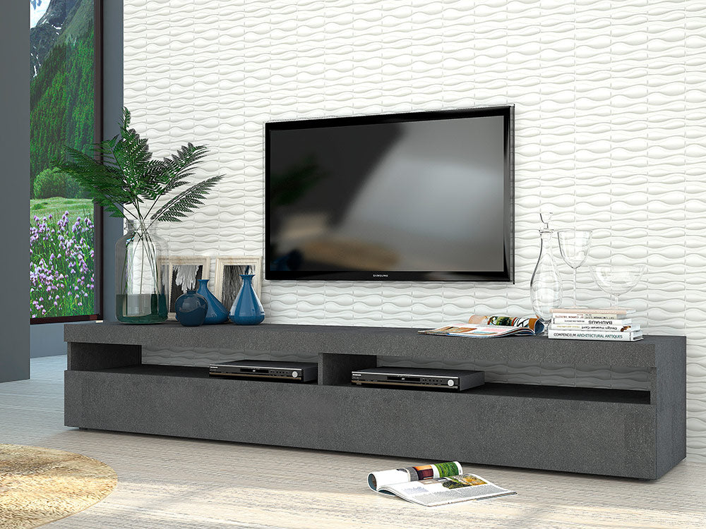 foto del prodotto mobile tv 1 anta 200x45x36,2 cm burrata ardesia