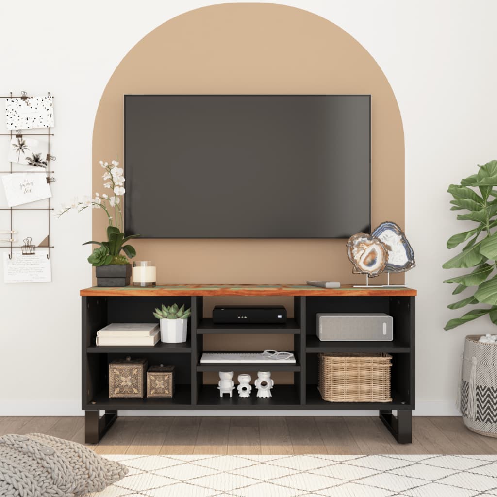 foto del prodotto mobile tv 100x33x46cm legno massello recupero legno multistratocod mxl 105456