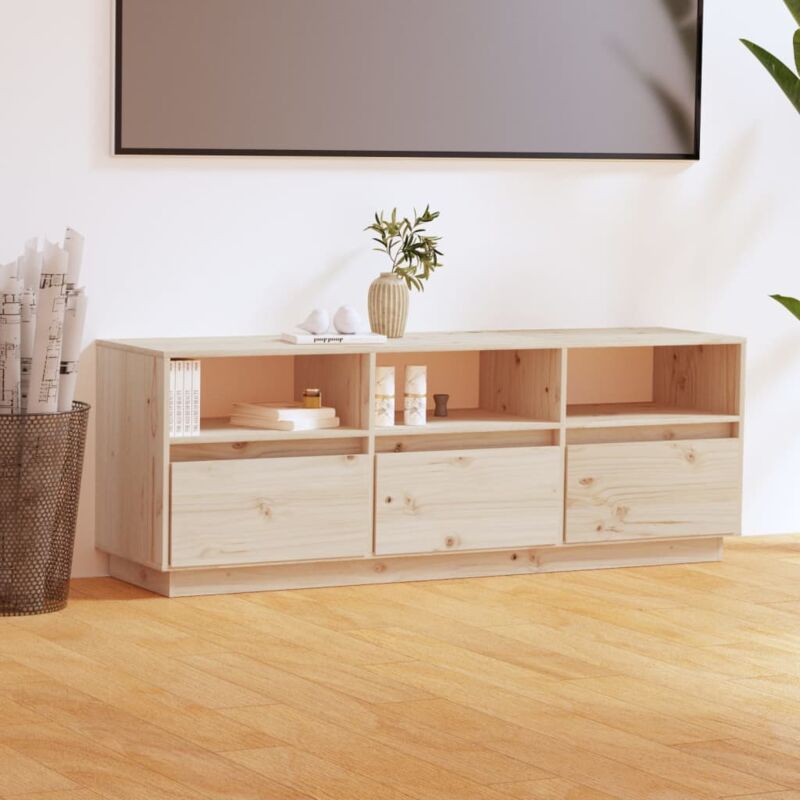 foto del prodotto mobile tv 140x37x50 cm in legno massello di pino vidaxl