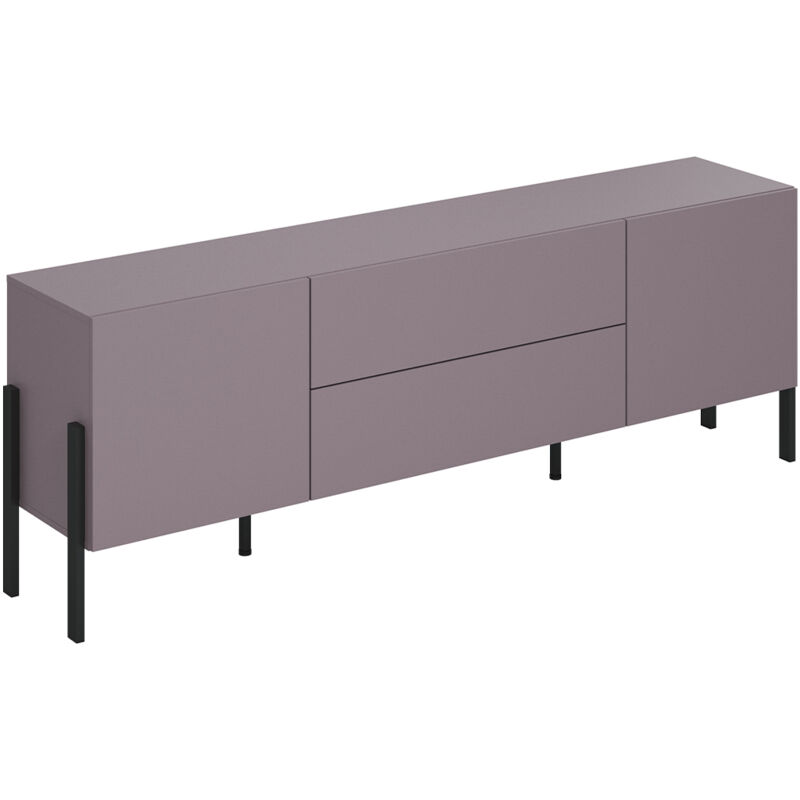 foto del prodotto mobile tv 2 ante 2 cassetti b r nice viola e nero 204cm