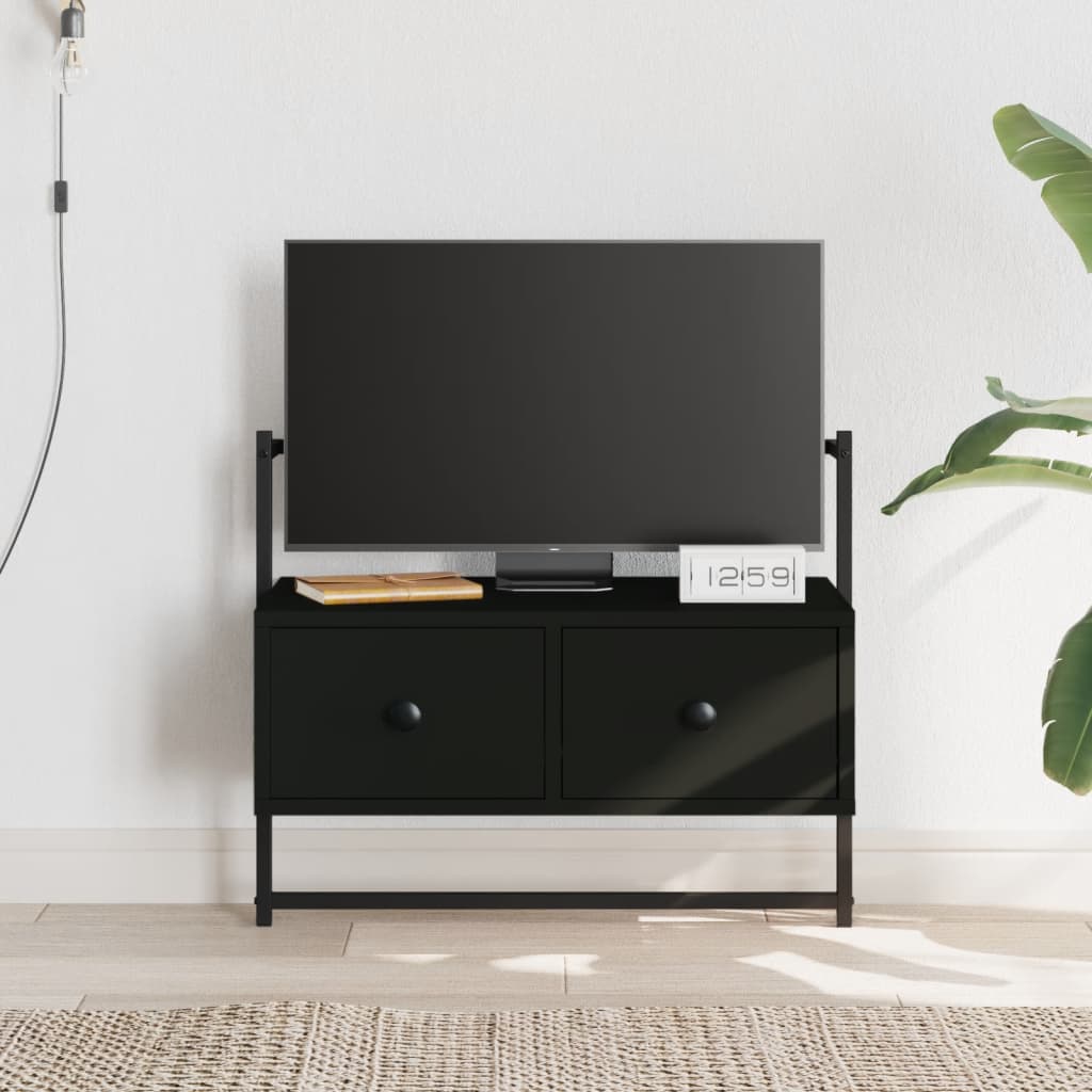 foto del prodotto mobile tv a muro nero 60,5x30x51 cm in legno multistratocod mxl 106497