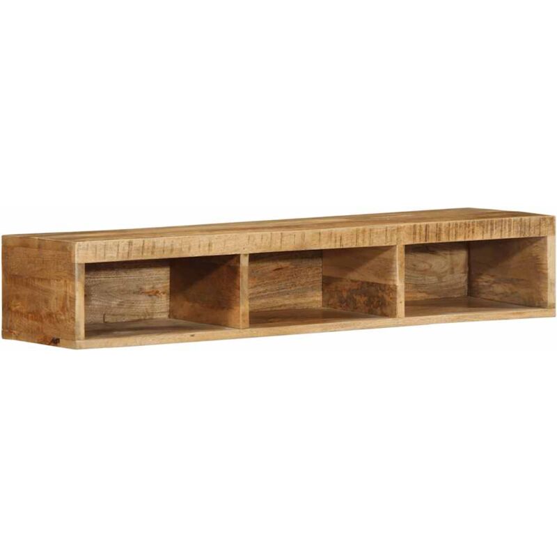 foto del prodotto mobile tv a parete 100x30x19 cm legno grezzo massello di mango vidaxl