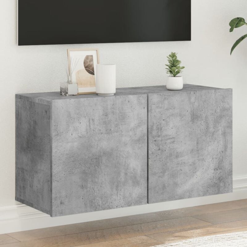 foto del prodotto mobile tv a parete grigio cemento 80x30x41 cm vidaxl