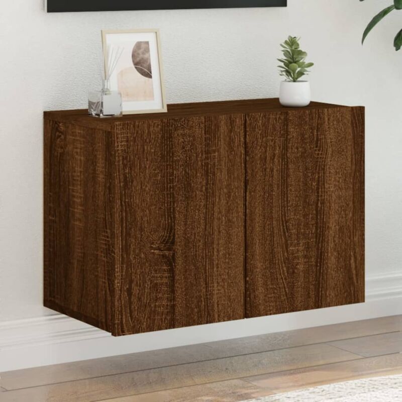 foto del prodotto mobile tv a parete rovere marrone 60x30x41 cm vidaxl