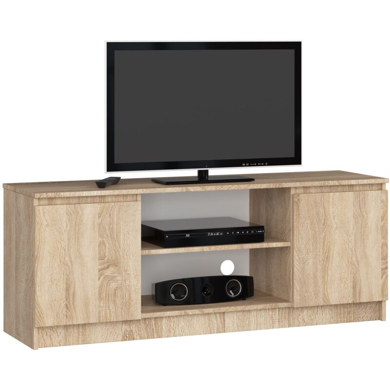 foto del prodotto mobile tv akord sonoma quercia 140 cm 2 ante 140x40x55 cm