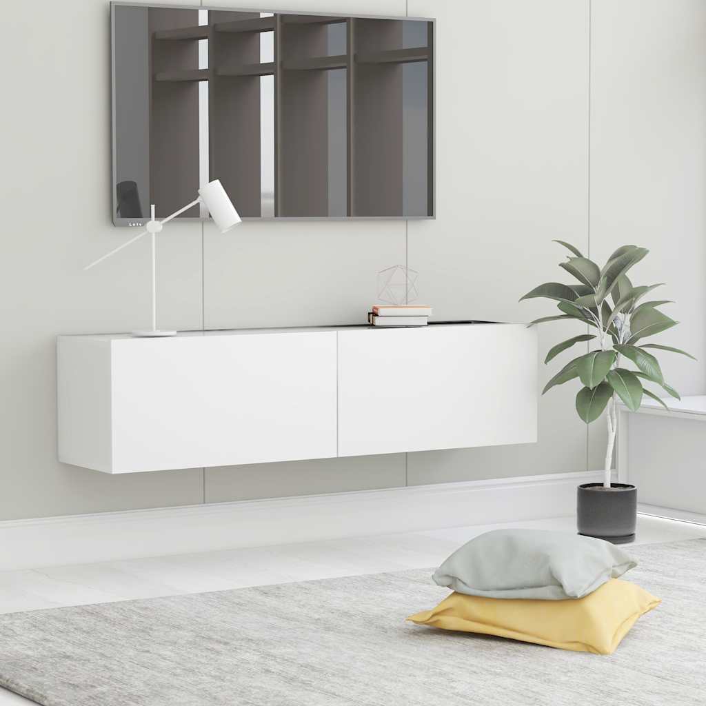 foto del prodotto mobile tv bianco 120x30x30 cm in truciolato