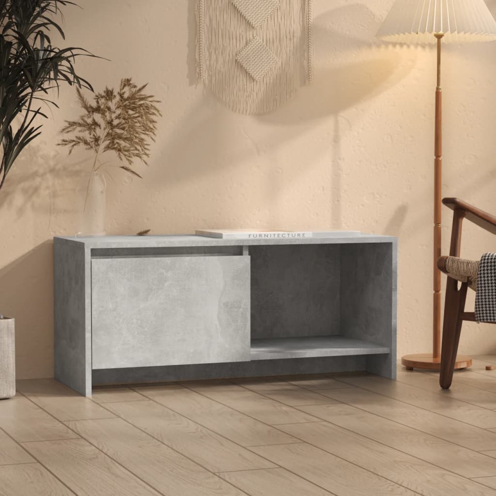 foto del prodotto mobile tv grigio cemento 90x35x40 cm in truciolato