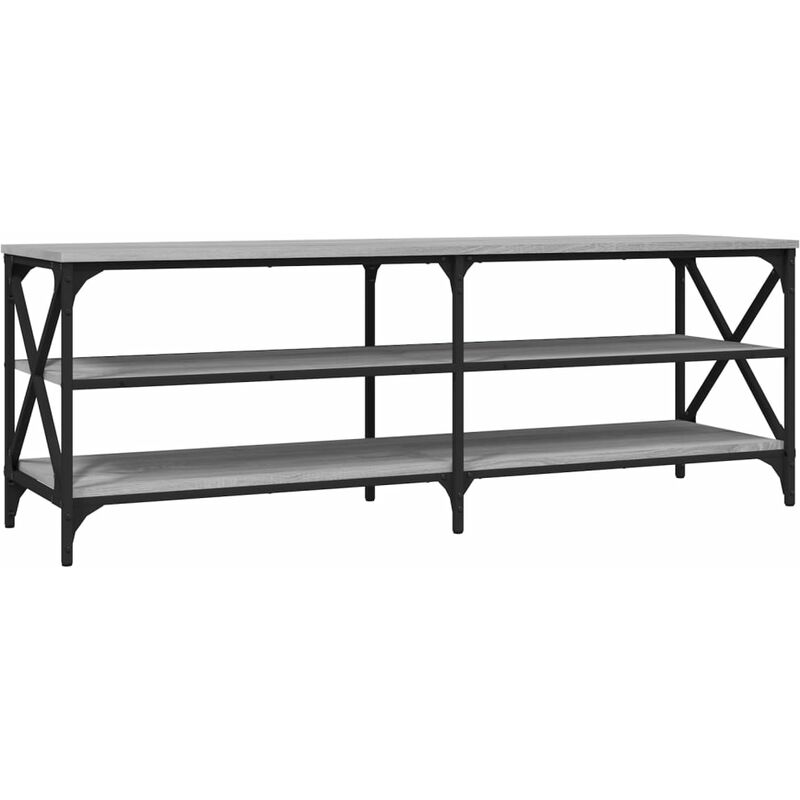 foto del prodotto mobile tv grigio sonoma 140x40x50 cm in legno multistrato vidaxl
