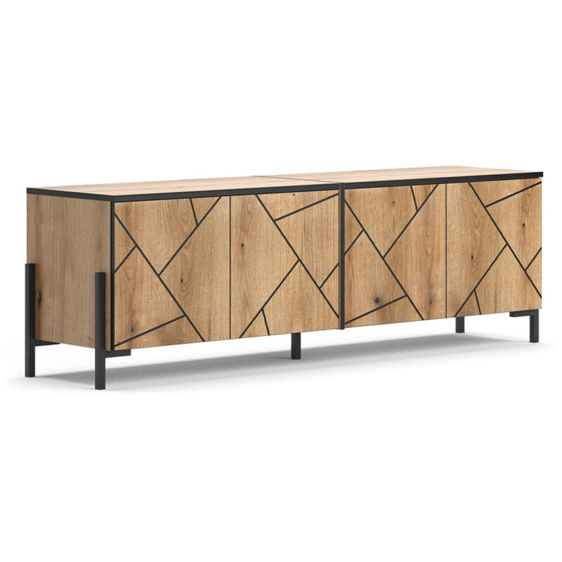 foto del prodotto mobile tv hatto, rovere, 156.8 x 50 cm vicco